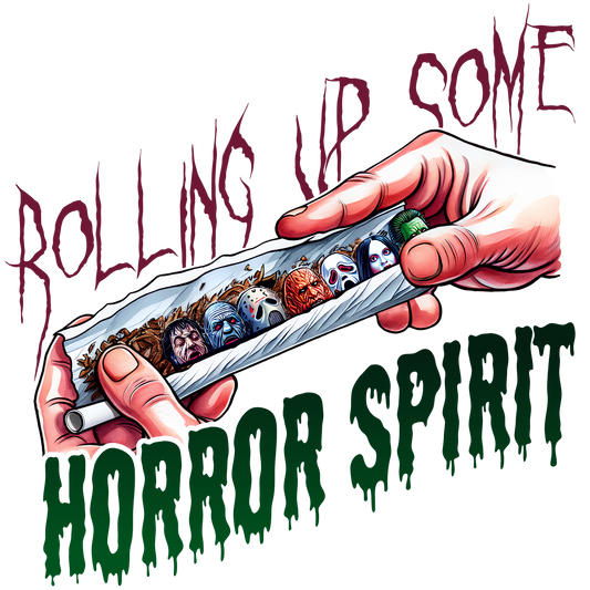 Rolling Up Some Horror Spirit DTF Print