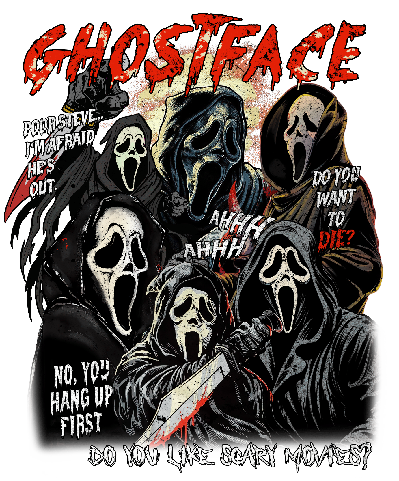 GhostFace DTF Print