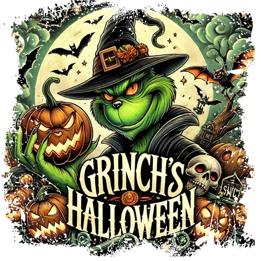 Grinches Halloween DTF Print